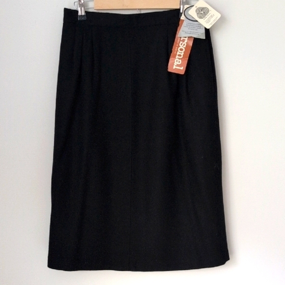 Jupe Crayon M&S Géométrique Noir Et Blanc - Taille 12, Zip, Doublée